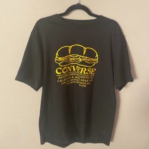 Converse Black T-Shirt Unisex Size XL